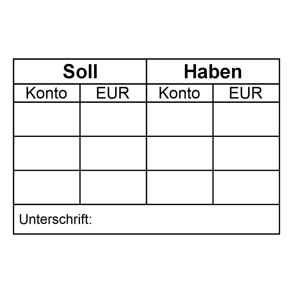 Buchungsstempel 60x40mm