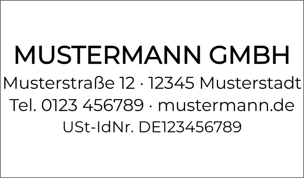 Vorschau der Vorlage 41x24 Firma modern