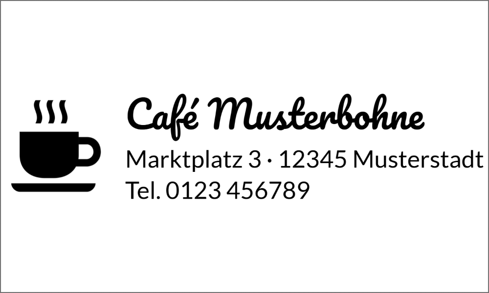 Vorschau der Vorlage 50x30 Café