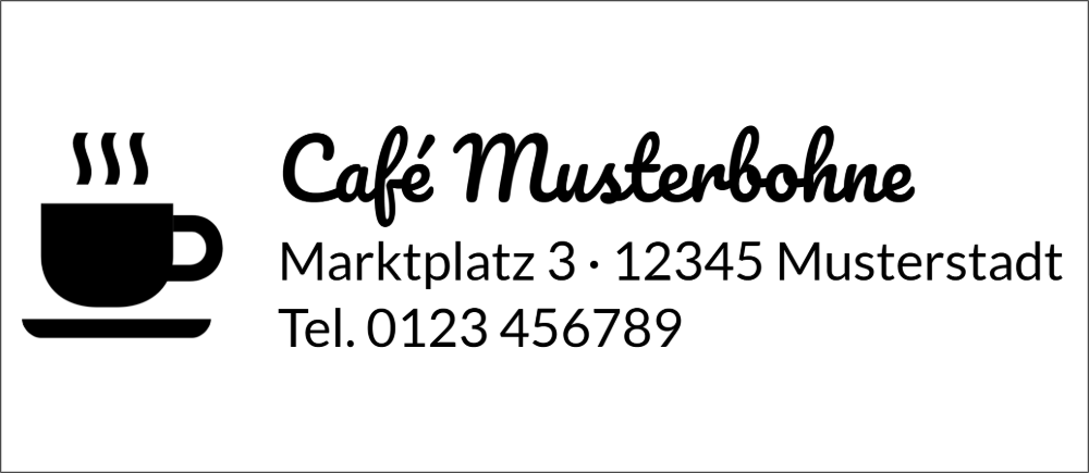 Vorschau der Vorlage 69x30 Café