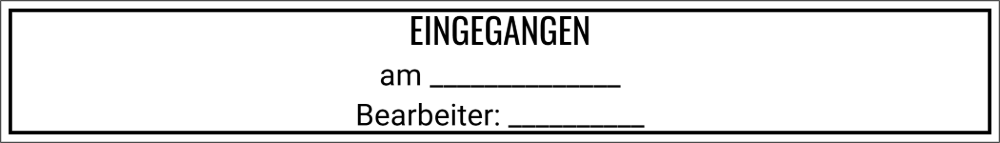 Vorschau der Vorlage 70x10 Eingangsstempel