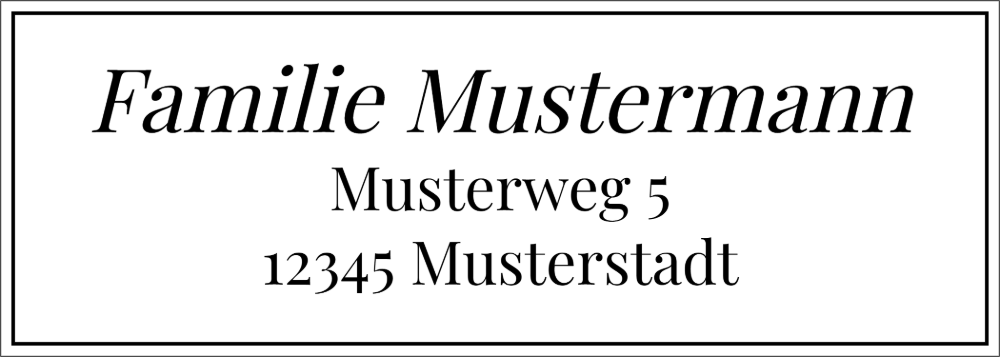 Vorschau der Vorlage 70x25 Familie elegant