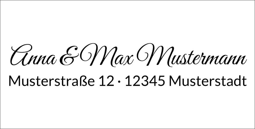 Vorschau der Vorlage 75x38 Handschrift