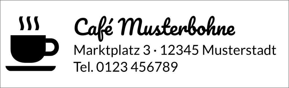 Vorschau der Vorlage 82x25 Café