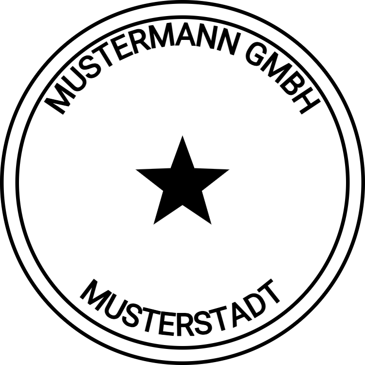 Vorschau der Vorlage Ø25 Firmensiegel