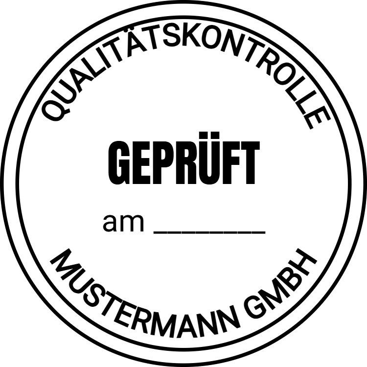 Vorschau der Vorlage Ø25 Geprüft