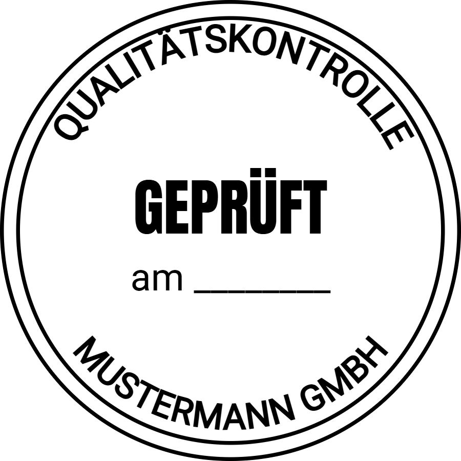 Vorschau der Vorlage Ø30 Geprüft