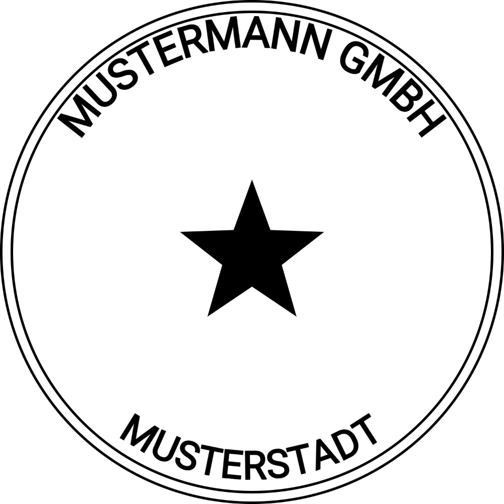 Vorschau der Vorlage Ø50 Firmensiegel