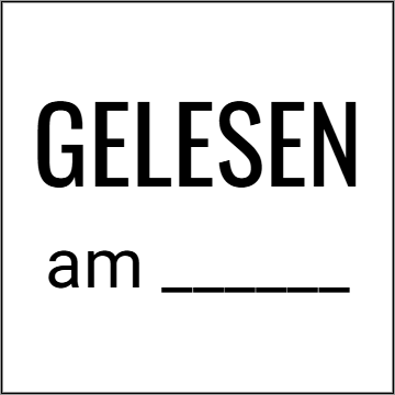 Vorschau der Vorlage 12x12 Gelesen
