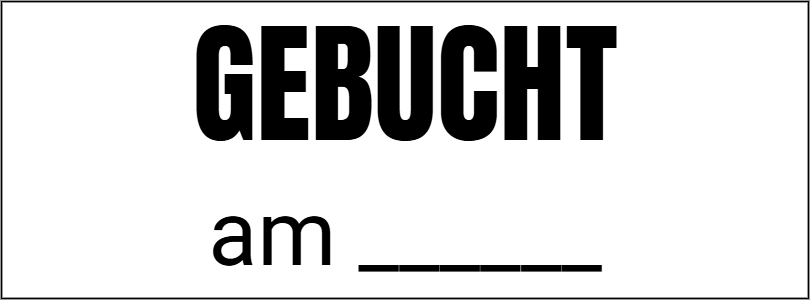 Vorschau der Vorlage 27x10 Gebucht