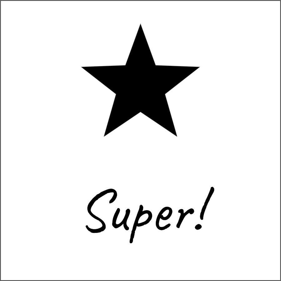 Vorschau der Vorlage 30x30 Super mit Stern