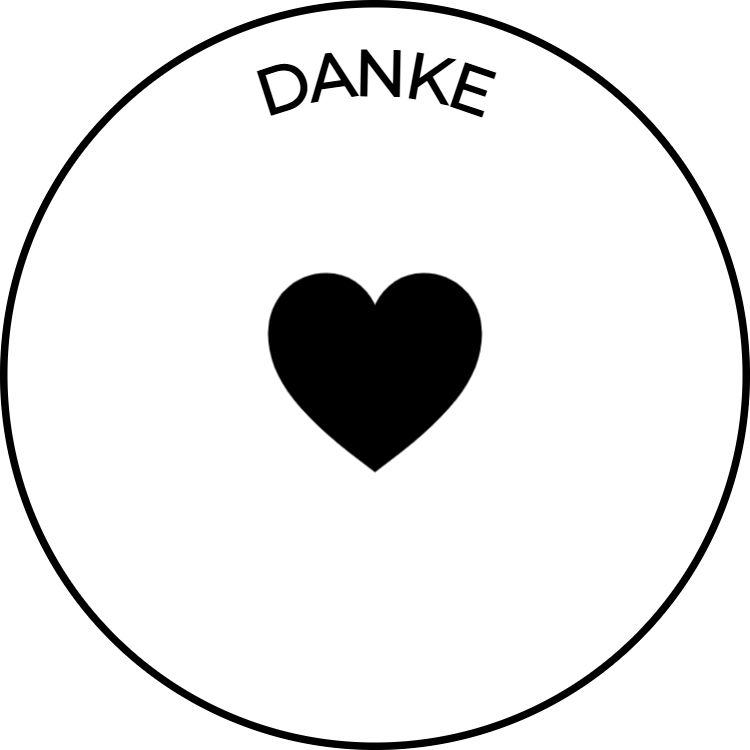 Vorschau der Vorlage Ø25 Danke