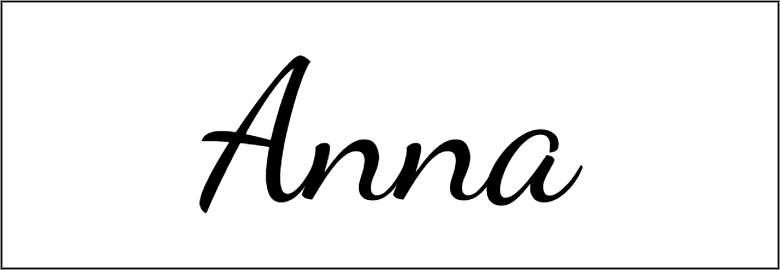 Vorschau der Vorlage 26x9 Name Schreibschrift