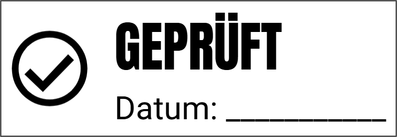 Vorschau der Vorlage 26x9 Geprüft