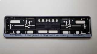 2er Set Kennzeichenhalter mit Gravur